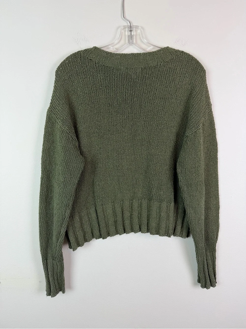 J. Crew Relaxed Crewneck Sweater in Olive Size M